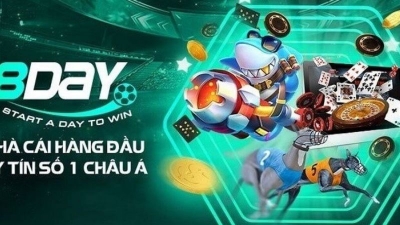 Nhà cái trực tuyến hợp pháp 8Day hoàn cược khủng tới 20%